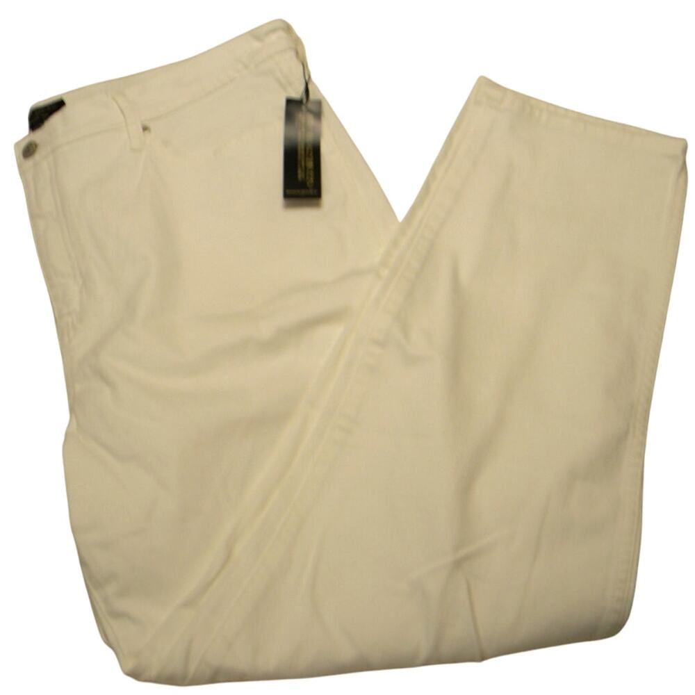 Banana Republic Slouch Jean Women's White‎ 34/ 18 Tall Casual Vacation Classic